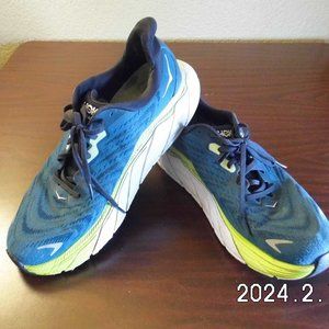 Hoka One One Mens Arahi 6 Running Shoes Size 9.5D Blue Coral